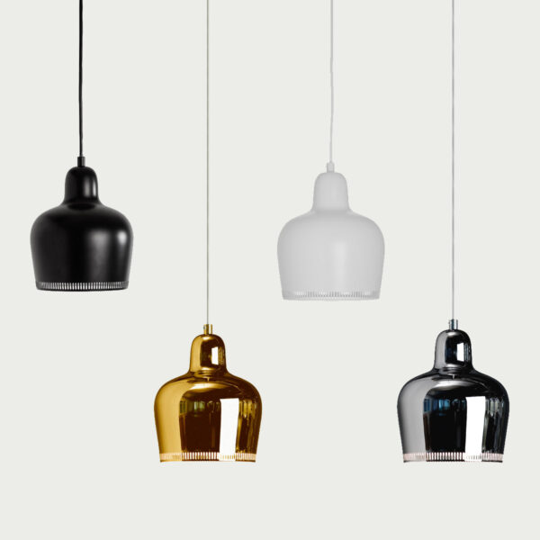 Suspension Golden Bell A330S,noir/intérieur blanc