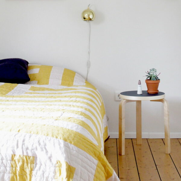 Tabouret Stool 60, Alvar Aalto,Bouleau,Blanc