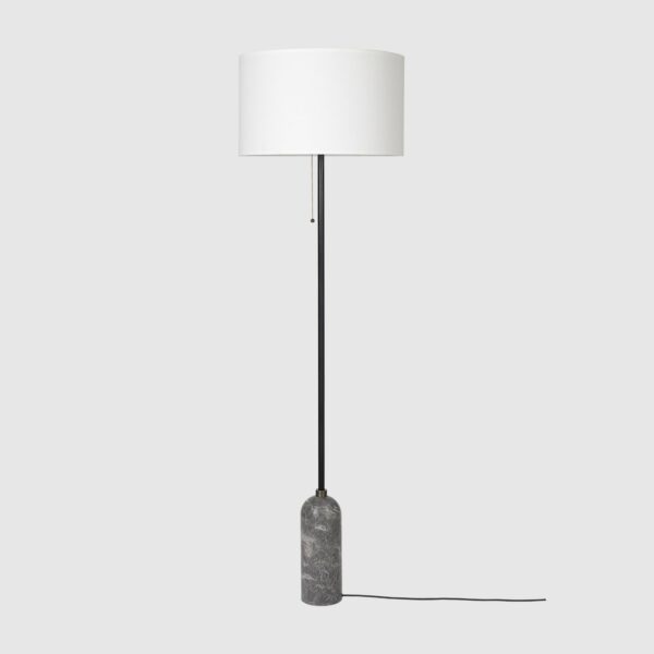 Lampadaire Gravity, Marbre gris