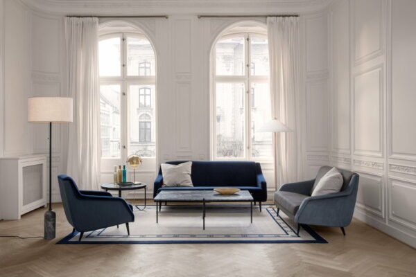Lampadaire Gravity, Marbre gris