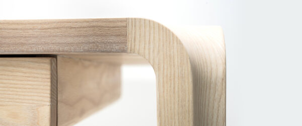 Bureau Primum, 120x60, frêne blanchi massif