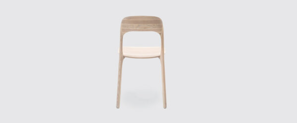 Chaise Elle, Frêne massif blanchi