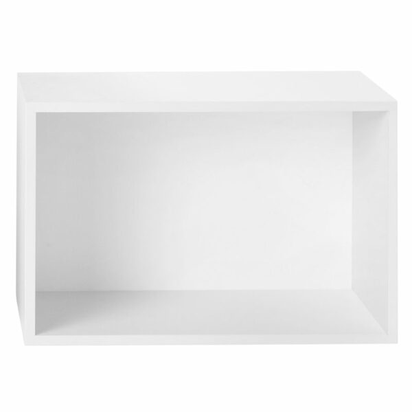 Etagère Stacked System 2.0,Large,Rectangulaire,Avec fond,Blanc