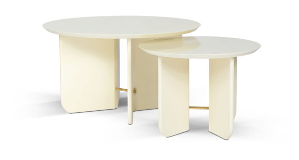 Table basse Be Good, Laque ivoire,Large