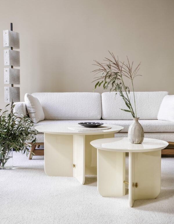 Table basse Be Good, Laque ivoire,Large