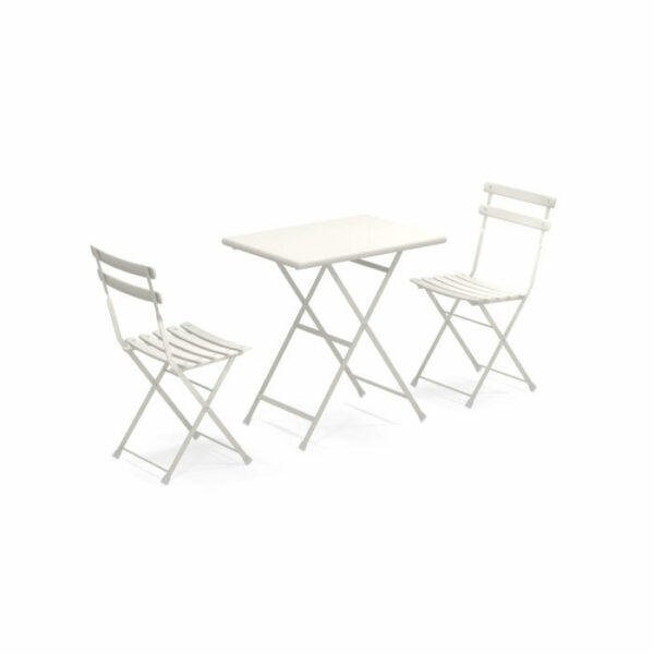 Set 1 Table et 2 chaises Arc-en-ciel, Blanc