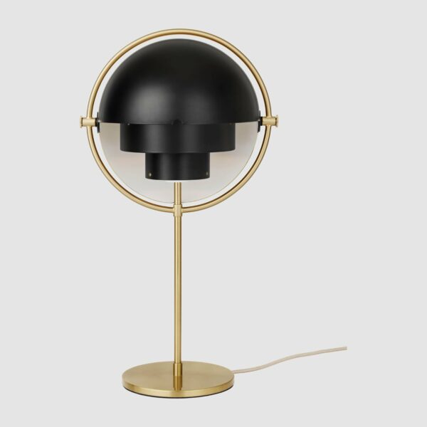 Lampe de table Multilite, Laiton et Noir Mat