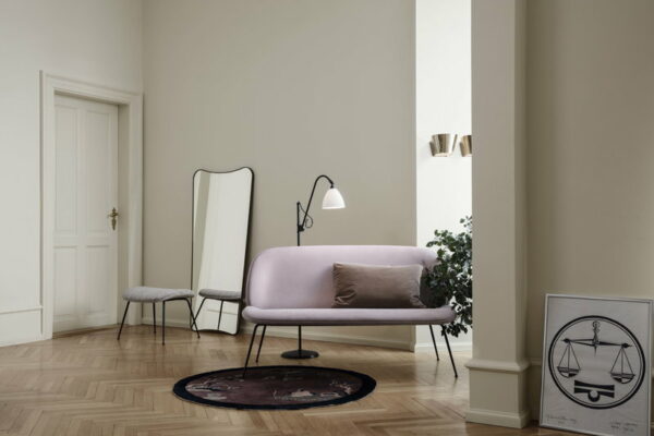 Miroir F.A 33Gio Ponti, Laiton Noir, 74x146 cm