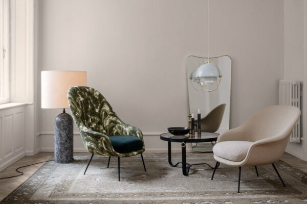 Miroir F.A 33Gio Ponti, Laiton Noir, 74x146 cm
