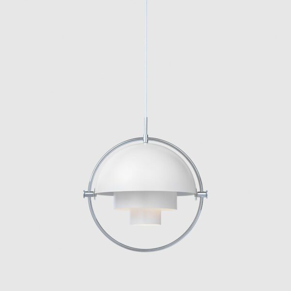 Suspension Multilite, Chrome et Blanc Mat