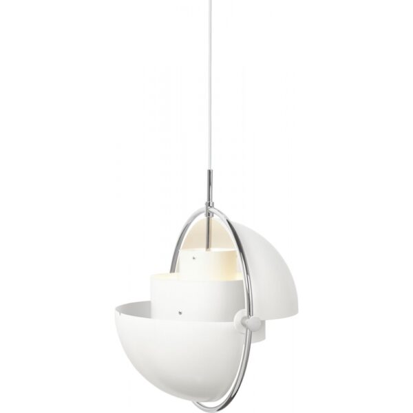 Suspension Multilite, Chrome et Blanc Mat