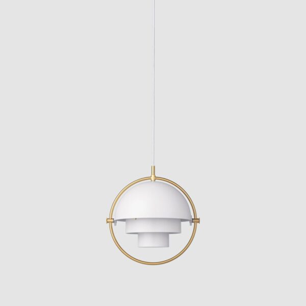 Suspension Multilite, Small, Laiton et Blanc Mat