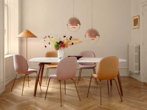Suspension Multilite, Laiton et Rose Dust Mat