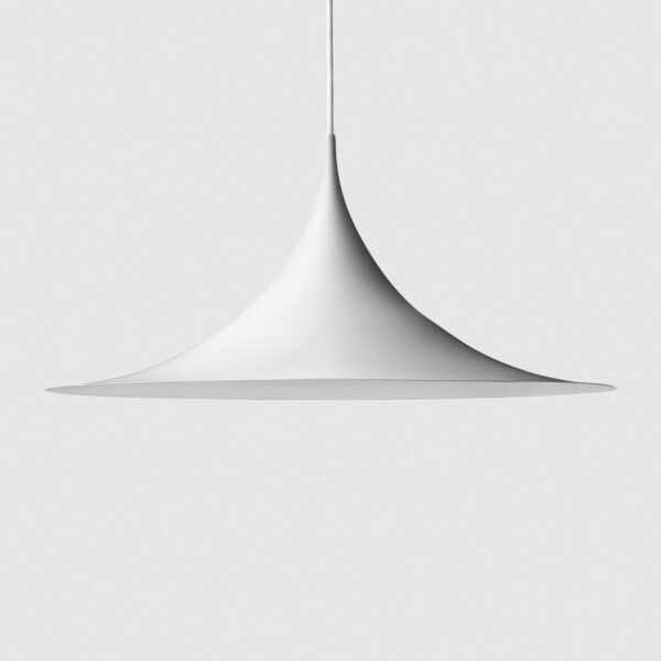Suspension Semi-Pendant, Blanc Semi Mat, D.90cm