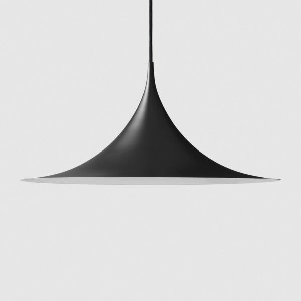 Suspension Semi-Pendant, Noir Semi Mat, D.90cm