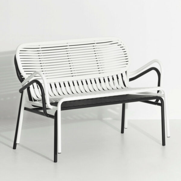 Banc avec accoudoirs Weekend, Blanc