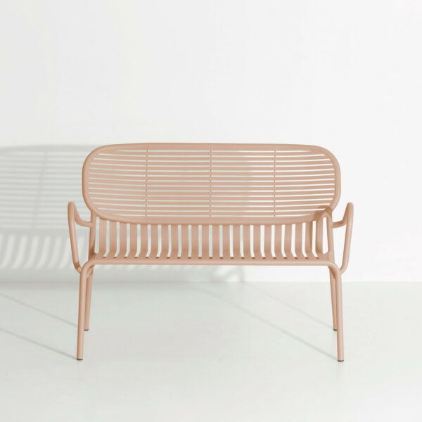 Banc avec accoudoirs Weekend, Blush