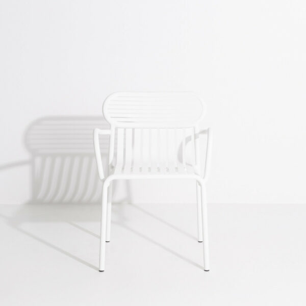 Set de 2 chaises avec accoudoirs Weekend,Blanc