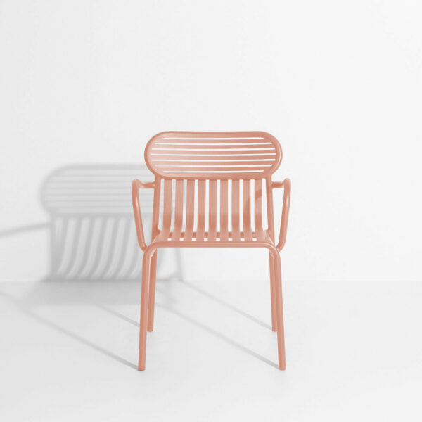 Set de 2 chaises avec accoudoirs Weekend, Blush