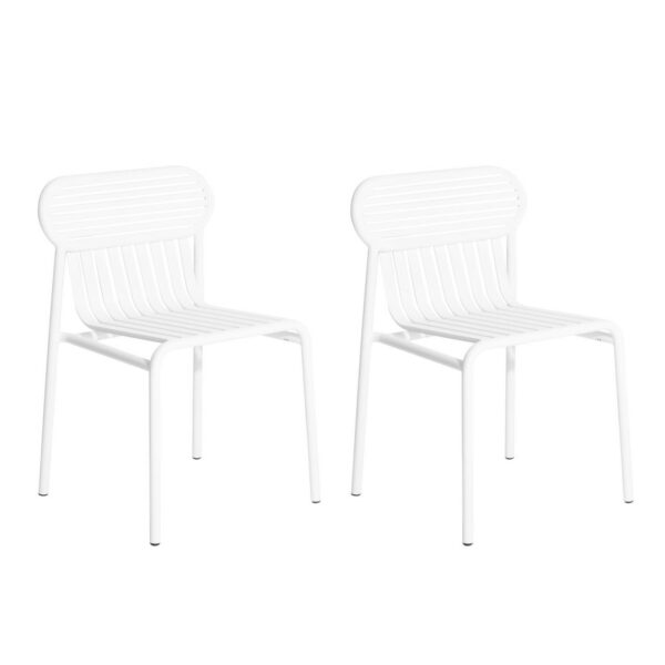Set de 2 chaises Weekend, Blanc
