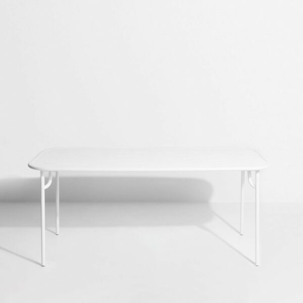 Table rectangulaire Weekend, Medium, Blanc