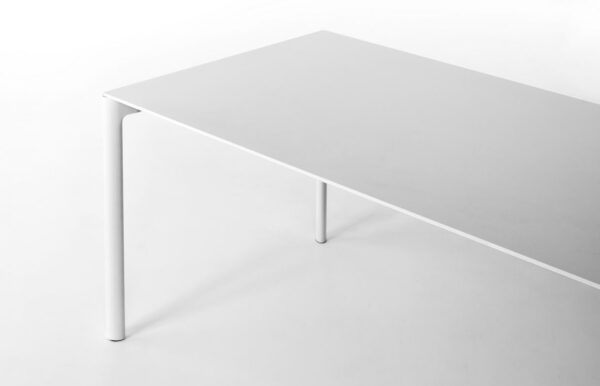 Table extensible Maki, Indoor, Top Fénix Blanc, Structure Blanche, L.189-226-263 x P90 xH75cm