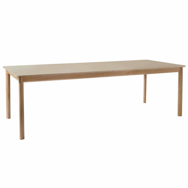 Table extensible Patch HW2, Chêne naturel, Top en Fénix 0748 Beige Arizona