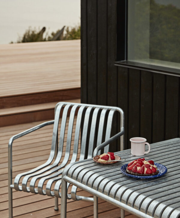Table Palissade, 82,5 x 90 cm, galvanisée