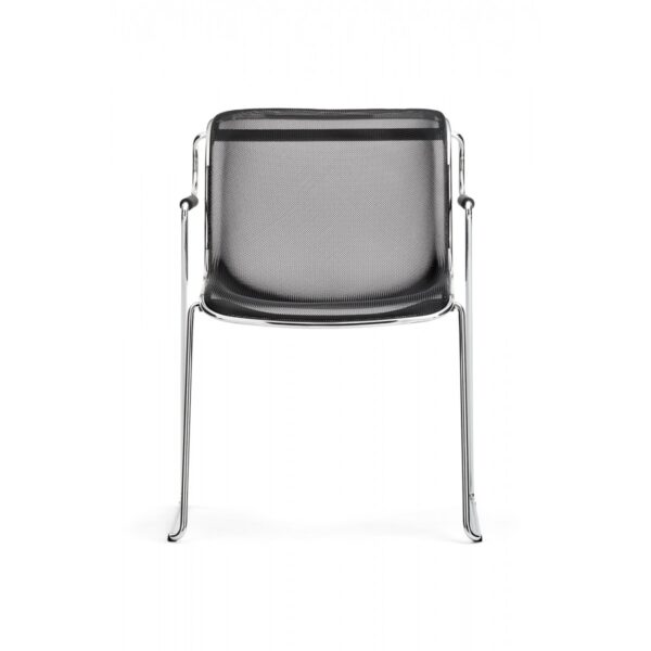 Chaise PENELOPE Noir - Chrome