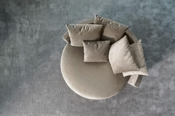 Fauteuil lounge, Pastille Swing, Base pivotante – Tissu catégorie LSA