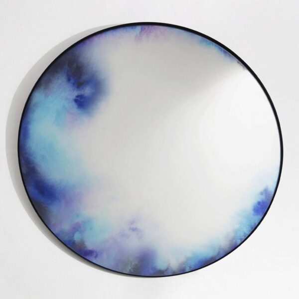 Miroir mural Francis, Extra Large, Bleu-Violet