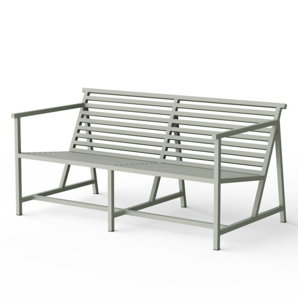 Lounge Bench 19 Outdoors, Gris