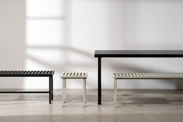 Banc 19 Outdoor, Noir