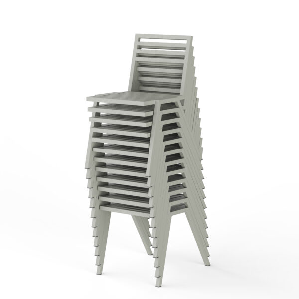 Chaise empilable 19 Outdoors, Gris