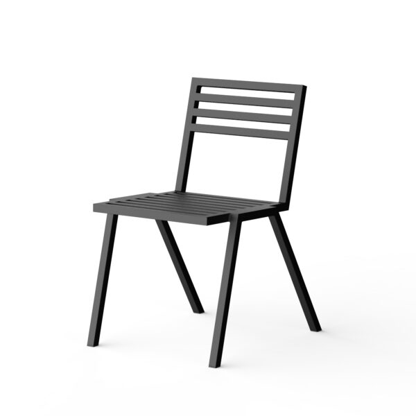 Chaise empilable 19 Outdoors, Noir
