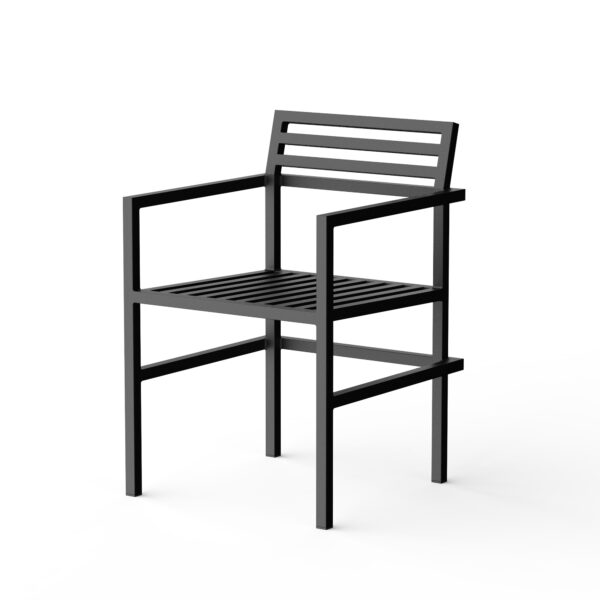 Dining Armchair 19 Outdoors, Noir