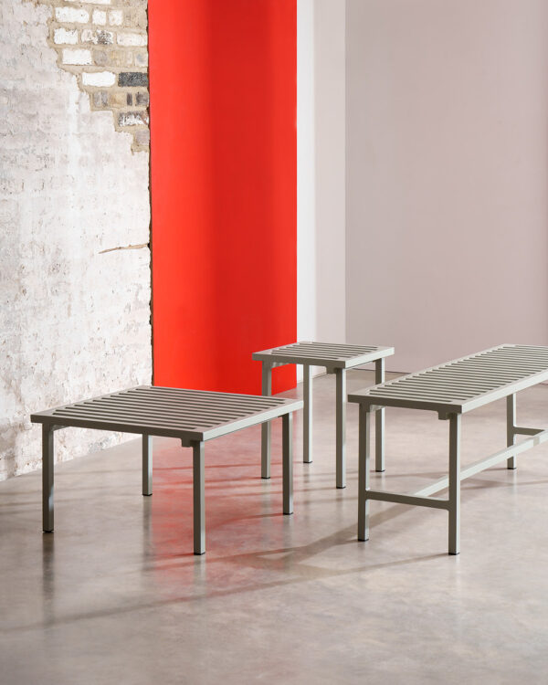Ottoman-Table Basse 19 Outdoors, Gris