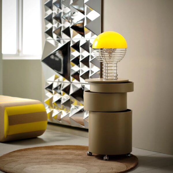 Lampe de table Wire, Ø30 cmm, Jaune