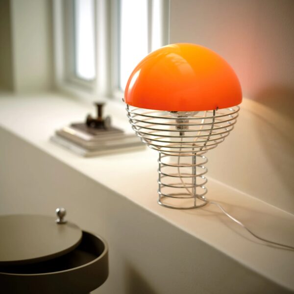 Lampe de table Wire, Ø30 cmm, Orange