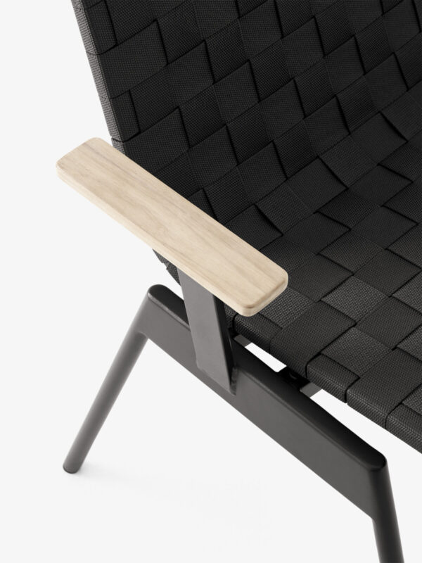 Chaise accoudoirs Ville AV34, Noir