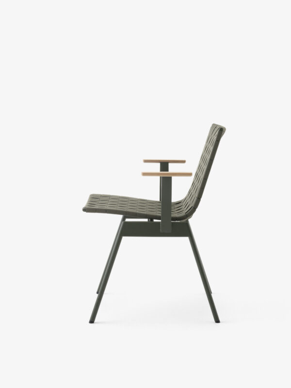 Chaise accoudoirs Ville AV34, Vert bronze