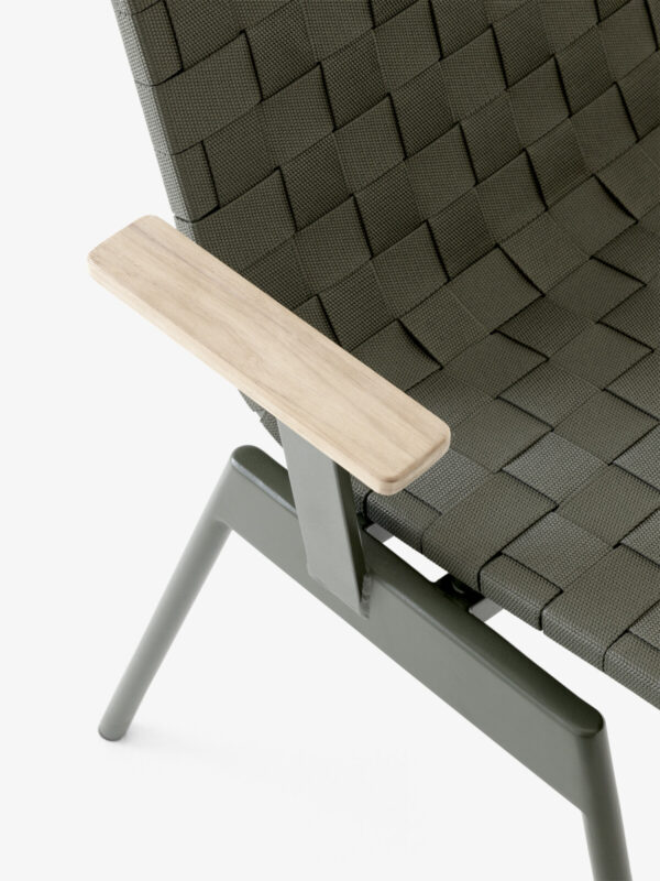 Chaise accoudoirs Ville AV34, Vert bronze