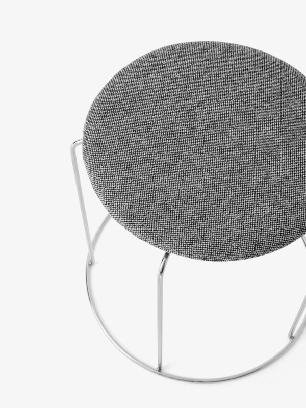 Coussin Wire Stool VP11, Tissu Hallingdal 126 Gris