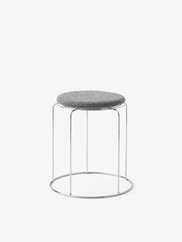 Coussin Wire Stool VP11, Tissu Hallingdal 126 Gris