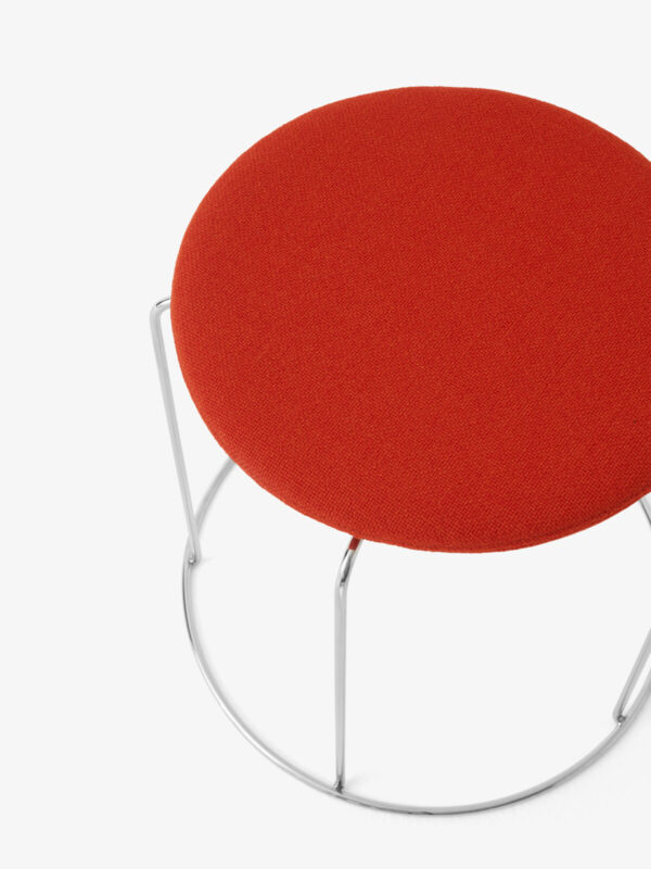 Coussin Wire Stool VP11, Tissu Hallingdal 600 Rouge