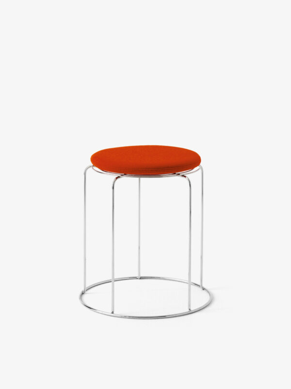 Coussin Wire Stool VP11, Tissu Hallingdal 600 Rouge
