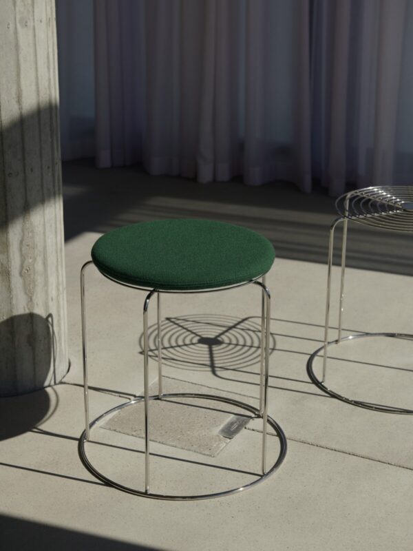 Coussin Wire Stool VP11, Tissu Hallingdal 944 Vert