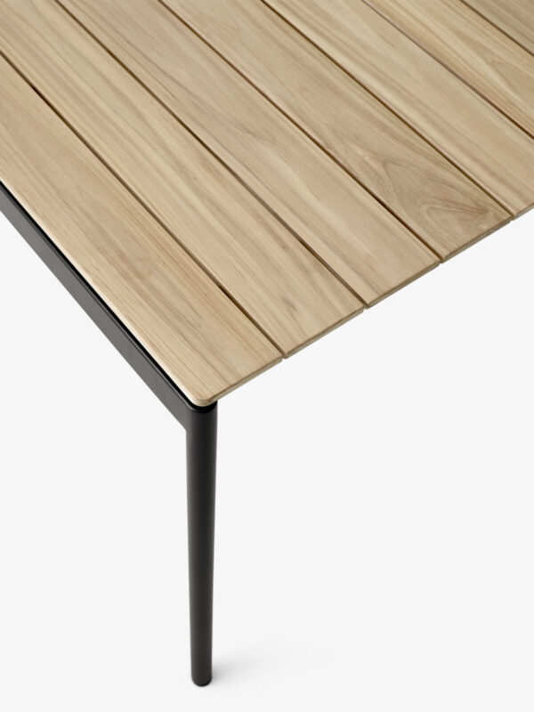 Table Ville AV25, Noir et Teck, L.150x90cm