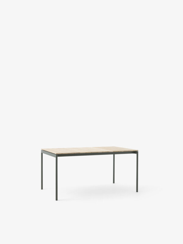Table Ville AV25, Vert et Teck, L.150x90cm