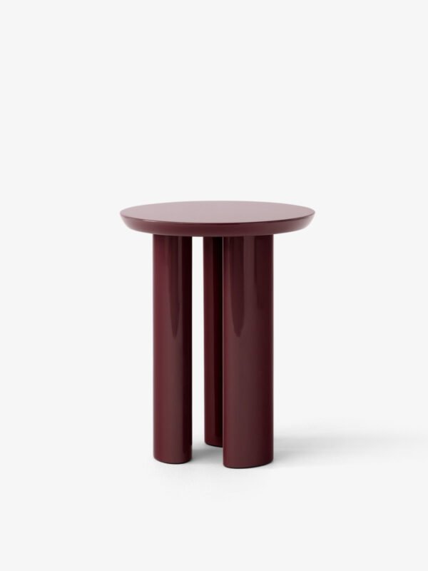 table d'appoint Tung, Burgundy Red